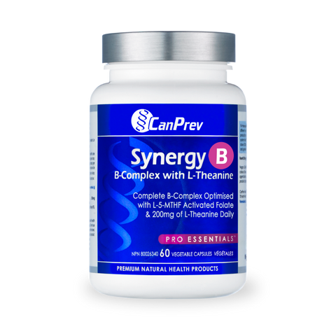 CanPrev Synergy B, B-Complex with L-Theanine, 60 capsules