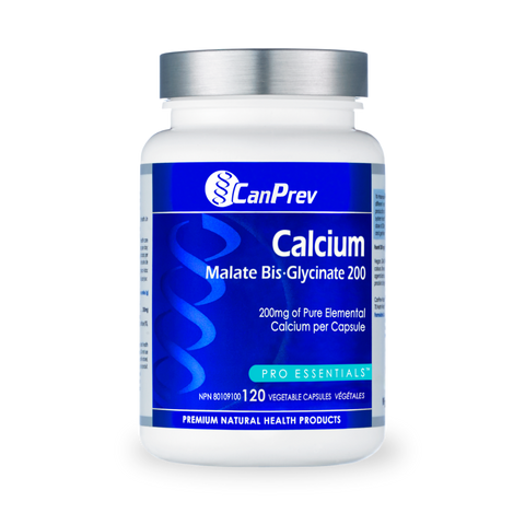 CanPrev Calcium Malate Bis-glycinate 200mg, 120 caps