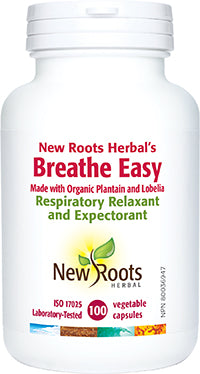 New Roots Herbal Breathe Easy Respiratory Relaxant and Expectorant, 100 capsules