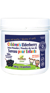 New Roots Herbal Children’s Elderberry Juice Powder 100g/34 portions