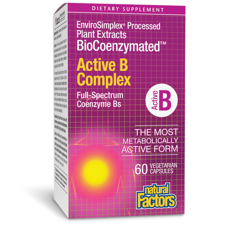 Natural Factors BioCoenzymated Active B Complex, 60 Caps