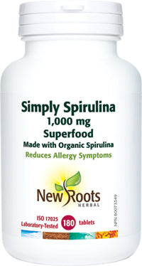 New roots Herbal Simply Spirulina, 180Tablets