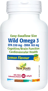 New Roots Herbal Wild Omega 3 EPA 330 mg · DHA 165 mg, 60 Softgels