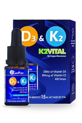 CanPrev D3 & K2Vital Drops, 450 drops, 15ml