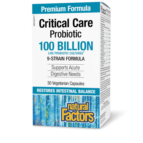 Natural Factors Critical Care Probiotic 100 Billion, 30 Capsules