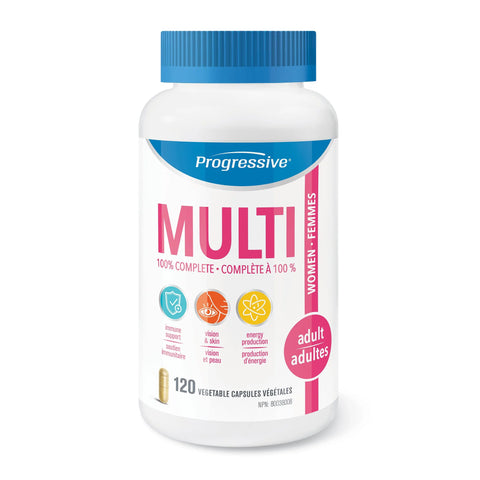 Progressive MULTIVITAMIN FOR ADULT WOMEN, 120 Caps