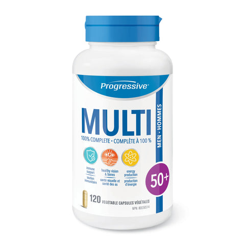 Progressive MULTIVITAMIN FOR MEN 50+, 120 Caps